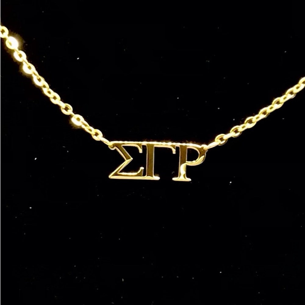 - Sigma Gamma Rho 18K gold plated necklace